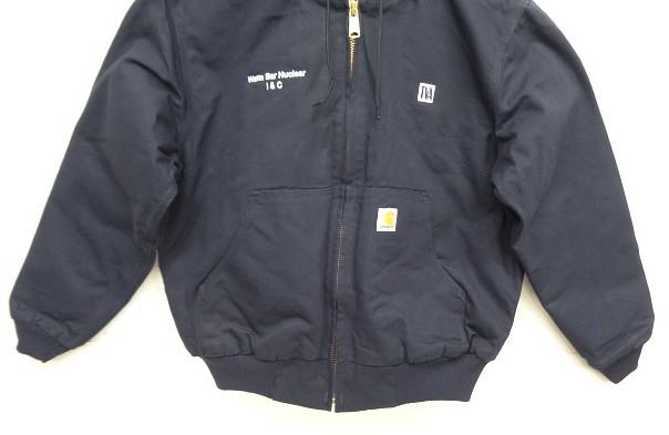 画像: CARHARTT "ACTIVE JACKET" 裏地キルティング ダックジャケット ネイビー (MINT CONDITION)