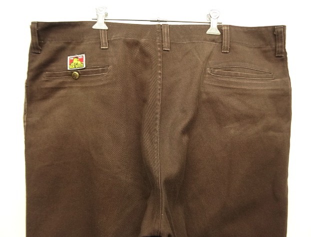 画像: 90'S BEN DAVIS トップスナップボタン フリスコパンツ ブラウン USA製 (VINTAGE)