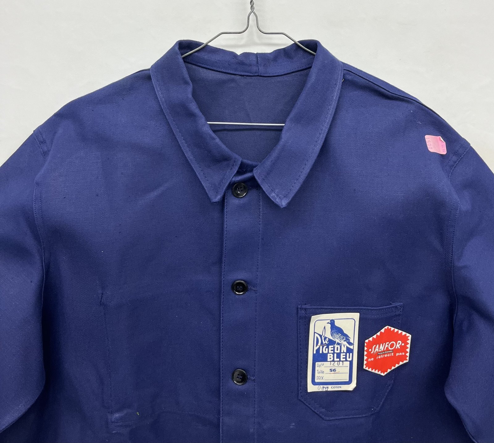 画像: 60'S LE PIGEON BLEU フレンチワーク カバーオール インクブルー (DEADSTOCK)