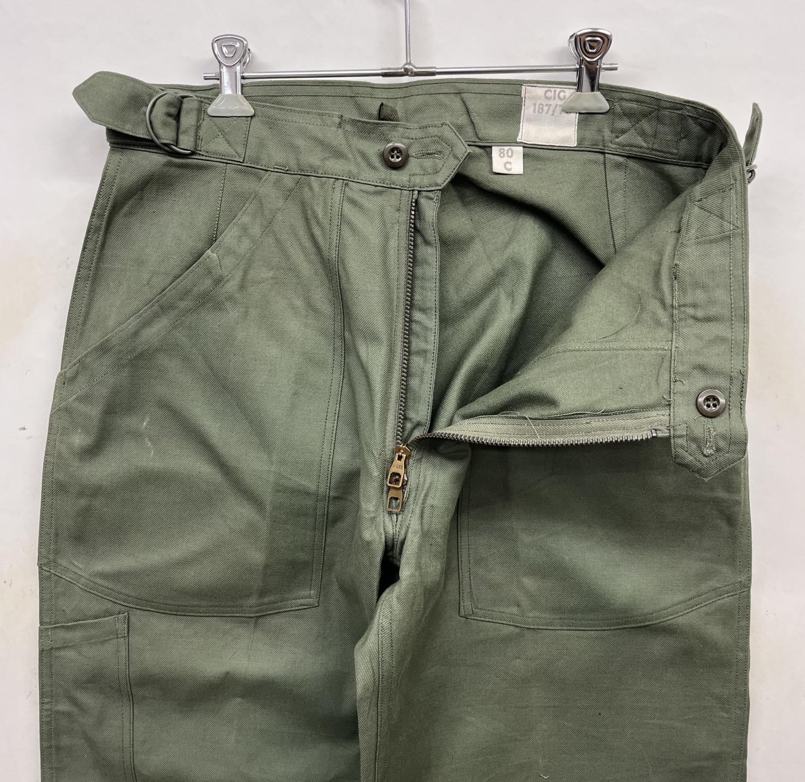 画像: 60'S フランス空軍 エアフォース アジャスター付き メカニックパンツ AILEEジップ (DEADSTOCK)