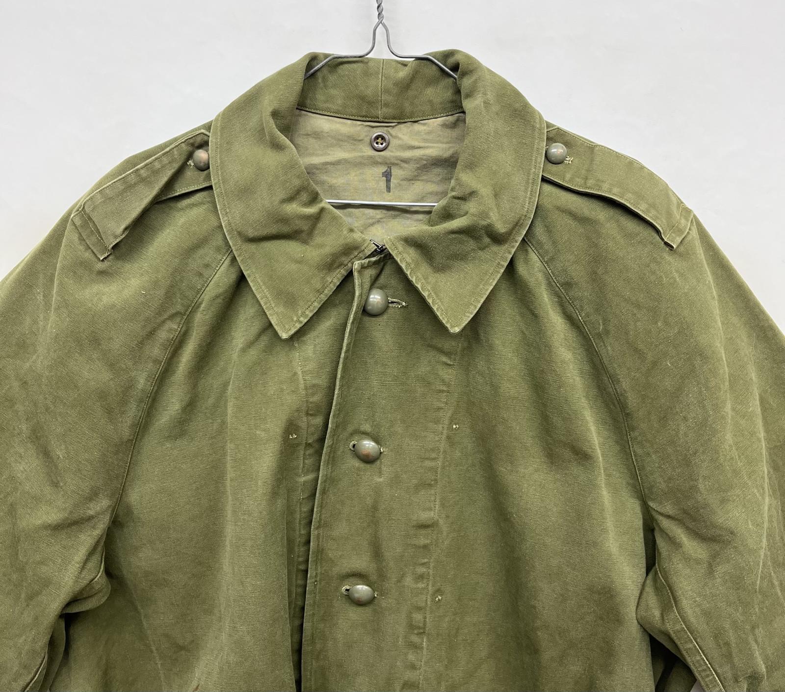 画像: 50'S フランス軍 モーターサイクルコート ミリタリーグリーン (VINTAGE)