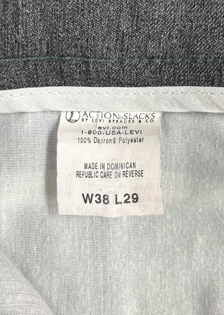 画像3: 00'S LEVIS "ACTION SLACKS" スラックス ダークグレー (VINTAGE)