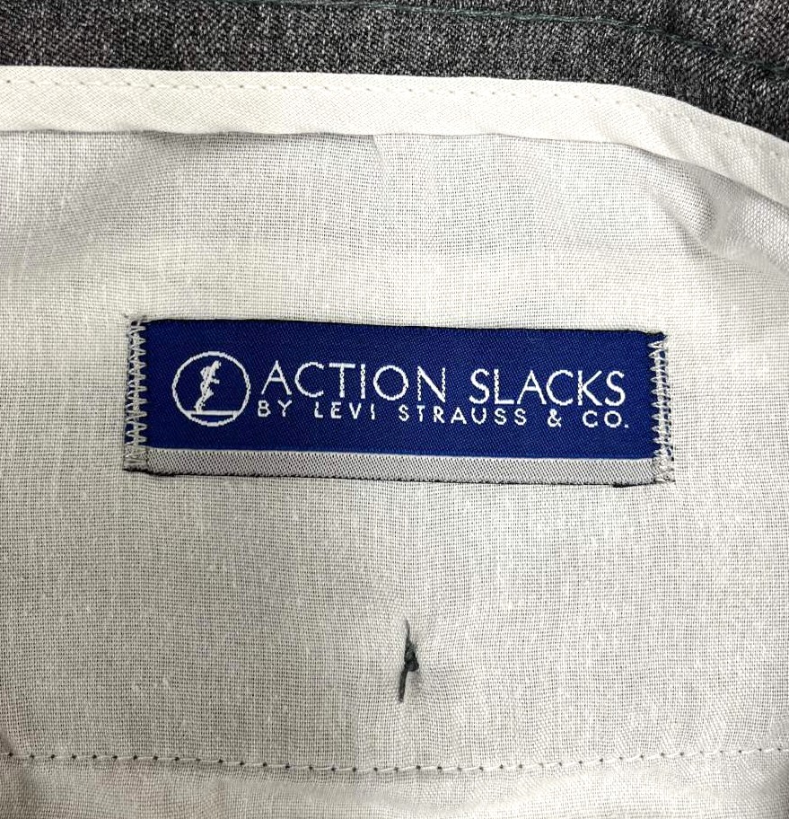 画像2: 00'S LEVIS "ACTION SLACKS" スラックス ダークグレー (VINTAGE)
