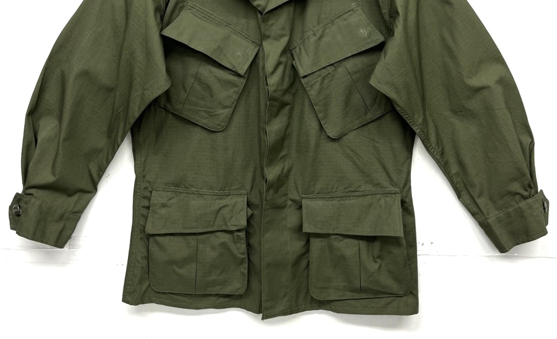 画像: 70'S アメリカ軍 US ARMY "JUNGLE FATIGUE" リップストップ ファティーグジャケット S-SHORT (DEADSTOCK)