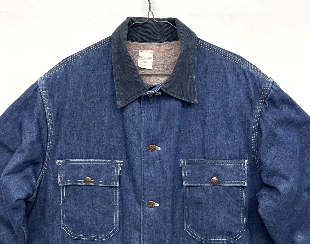 画像: 70'S BIG MAC 裏地ブランケット デニム カバーオール インディゴ USA製 (VINTAGE)