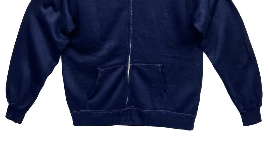 画像: 70'S SEARS フルジップ スウェットパーカー ネイビー IDEALアルミジップ (VINTAGE)