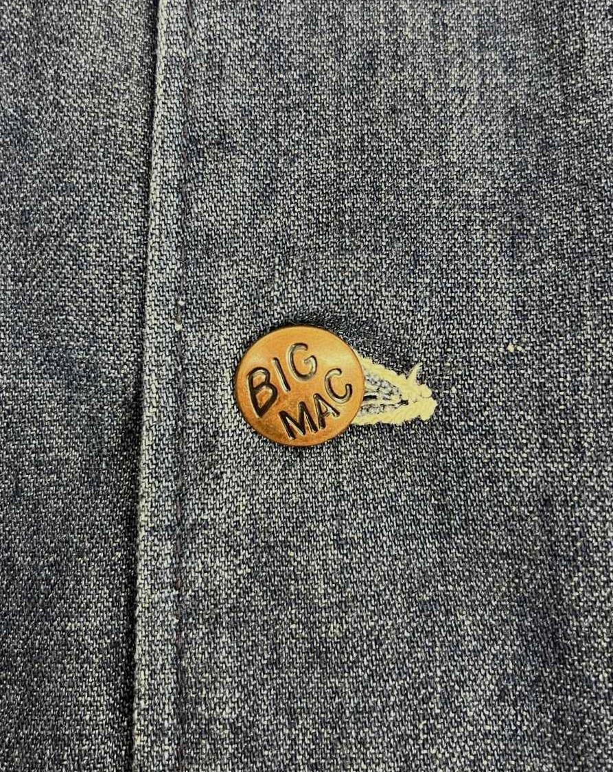 画像4: 70'S BIG MAC 裏地ブランケット デニム カバーオール インディゴ USA製 (VINTAGE)