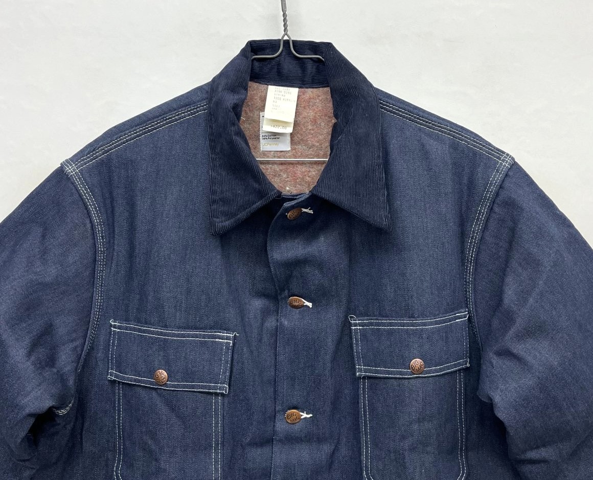 画像: 70'S BIG MAC 裏地ブランケット デニム カバーオール インディゴ USA製 (DEADSTOCK)