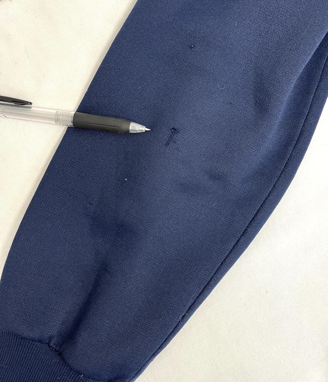 画像5: 80'S UNKNOWN 裏地サーマル フルジップ ダブルフェイス スウェットパーカー ネイビー PRIDEアルミジップ (VINTAGE)