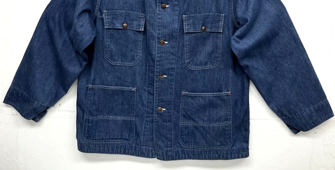 画像: 70'S BIG MAC 裏地無し デニム カバーオール インディゴ USA製 (VINTAGE)