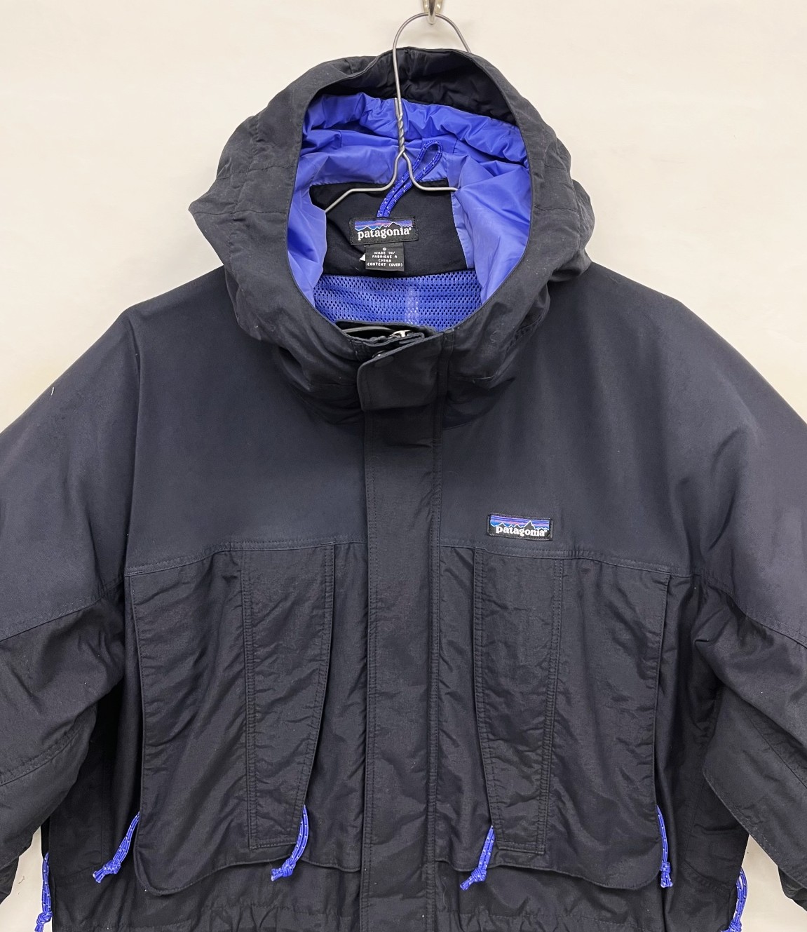 画像: 90'S PATAGONIA "NITRO II JACKET" 裏地メッシュ ナイロンジャケット ブラック (VINTAGE)