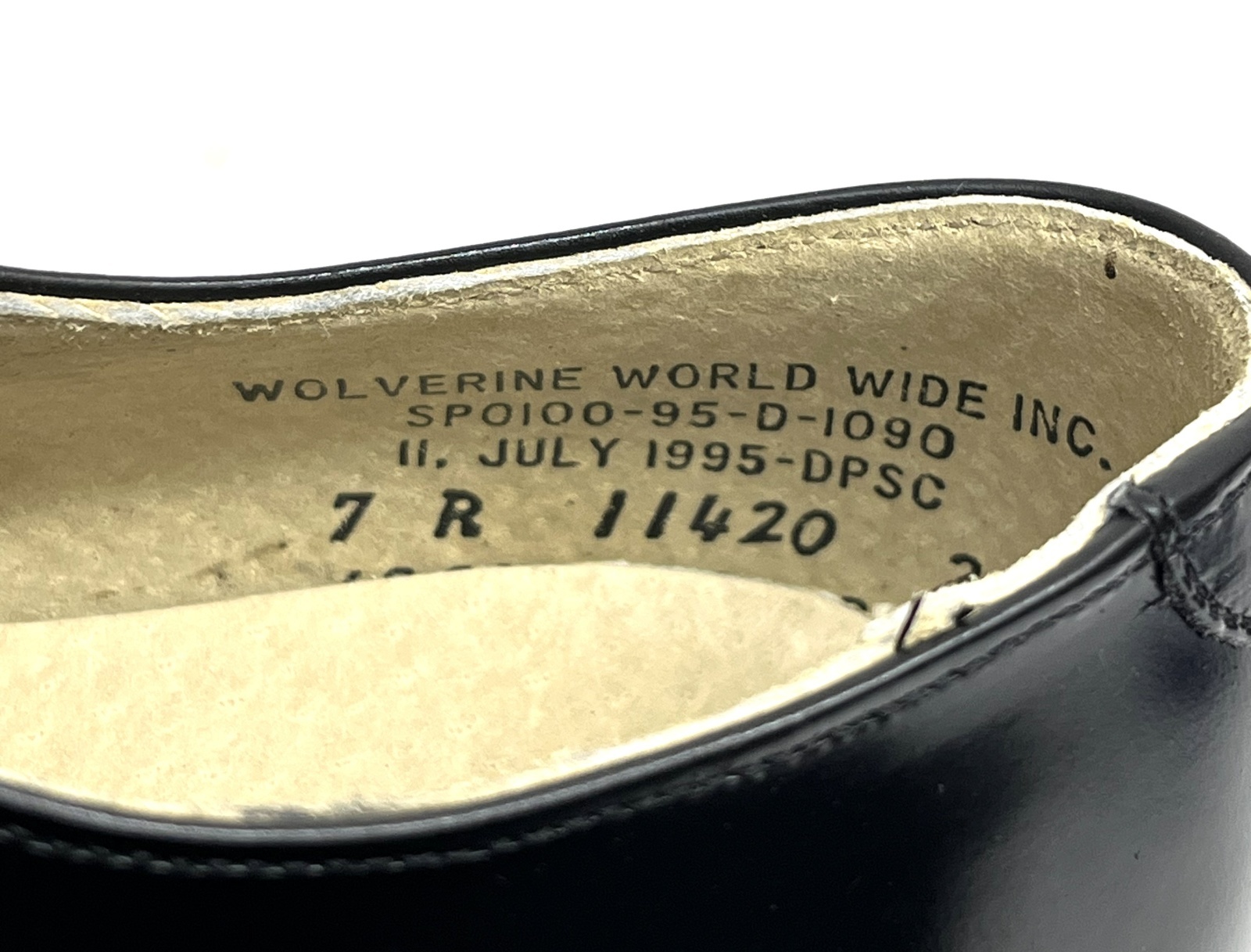 画像: 90'S アメリカ軍 US NAVY "WOLVERINE WORLD WIDE INC製" ラバーソール サービスシューズ 箱付き (DEADSTOCK)