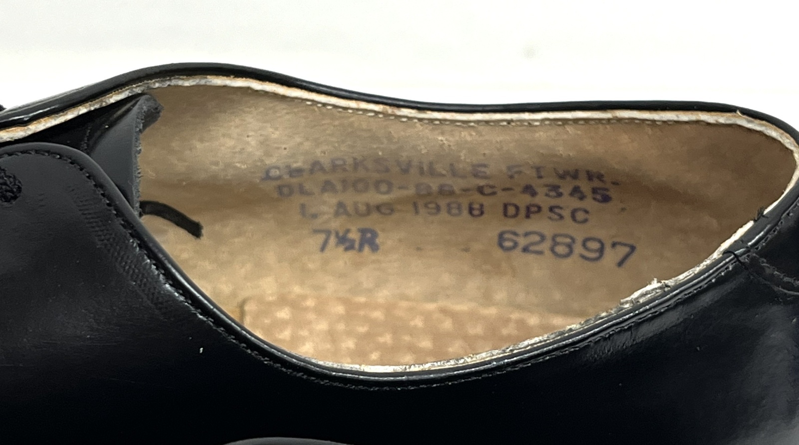 画像: 80'S アメリカ軍 US NAVY "CLARKSVILLE FTWR製" ラバーソール サービスシューズ 箱付き (DEADSTOCK)