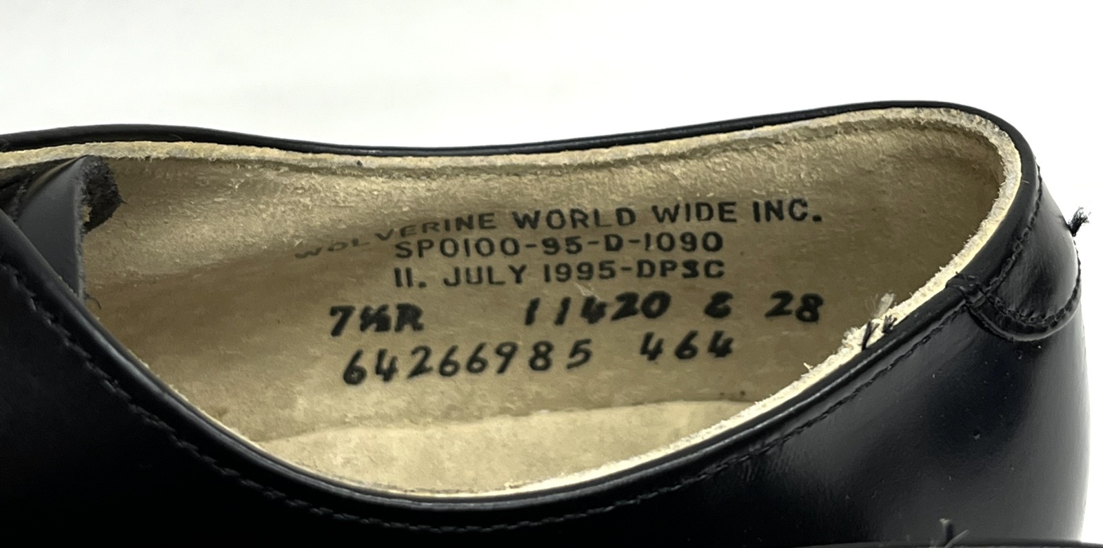 画像: 90'S アメリカ軍 US NAVY "WOLVERINE WORLD WIDE INC製" ラバーソール サービスシューズ 箱付き (DEADSTOCK)
