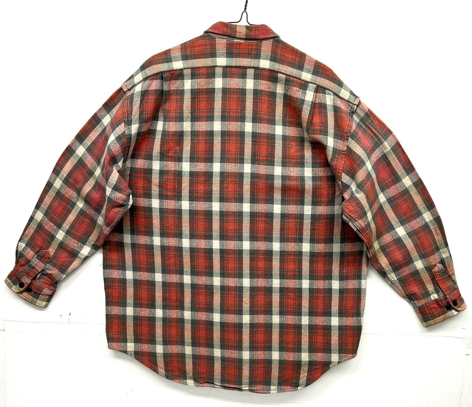 画像3: 90'S KIKIT ヘビーフランネル ワークシャツ チェック柄 (VINTAGE)