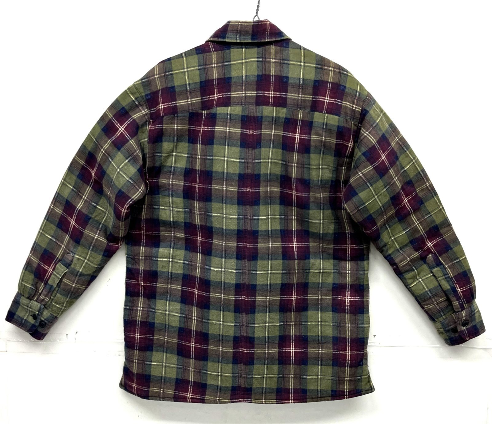 画像5: 00'S WEST CREEK 裏地キルティング フランネル ワークシャツ チェック柄 (VINTAGE)