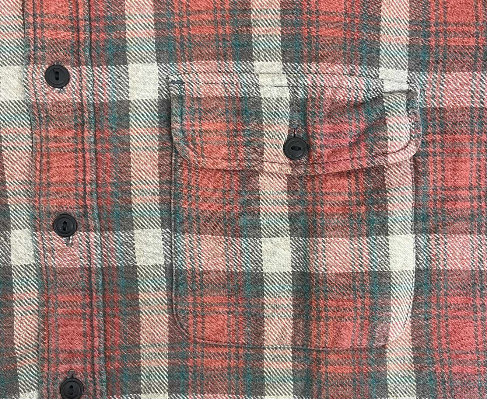 画像: 90'S KIKIT ヘビーフランネル ワークシャツ チェック柄 (VINTAGE)