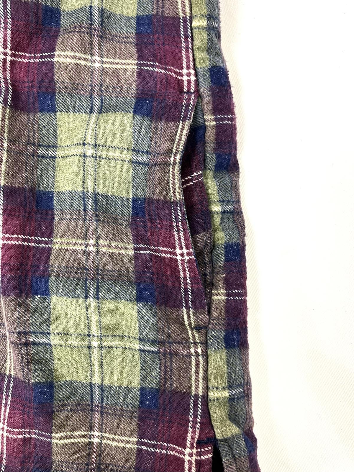 画像4: 00'S WEST CREEK 裏地キルティング フランネル ワークシャツ チェック柄 (VINTAGE)