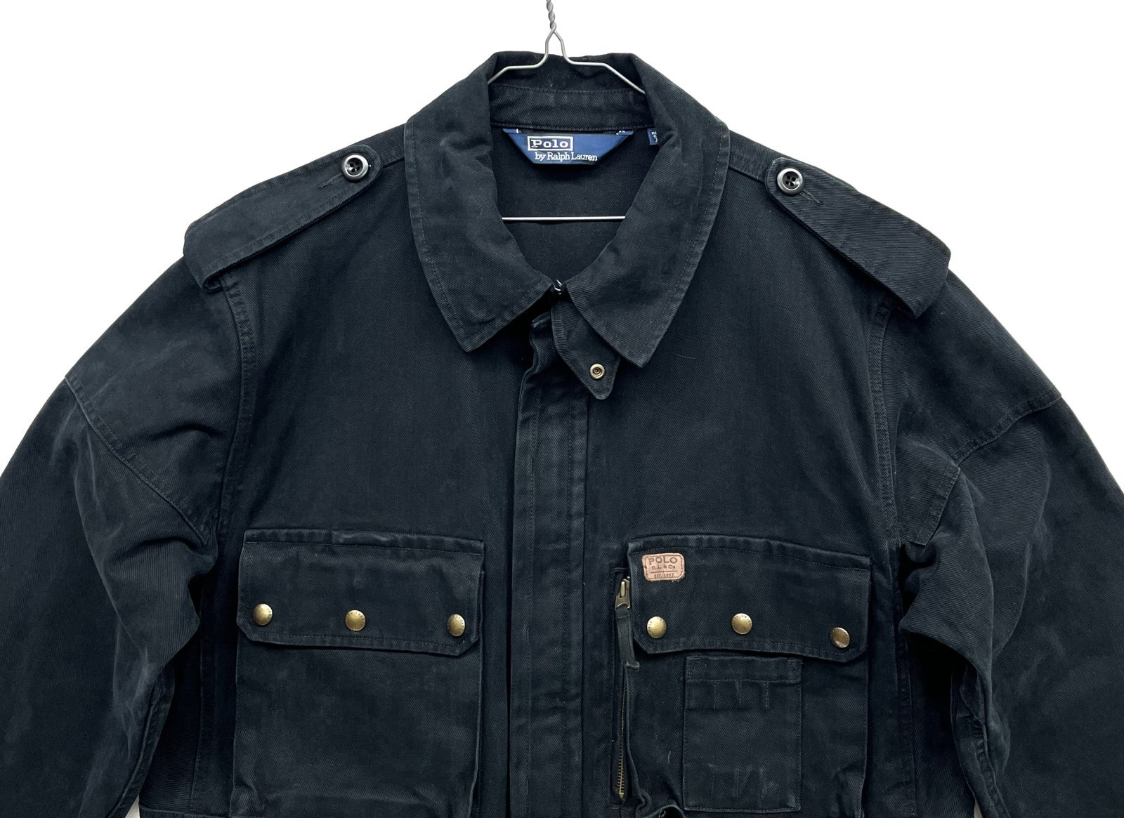 画像: 90'S RALPH LAUREN "フランス軍 TAP47" パラシュートジャケット ブラック (VINTAGE)