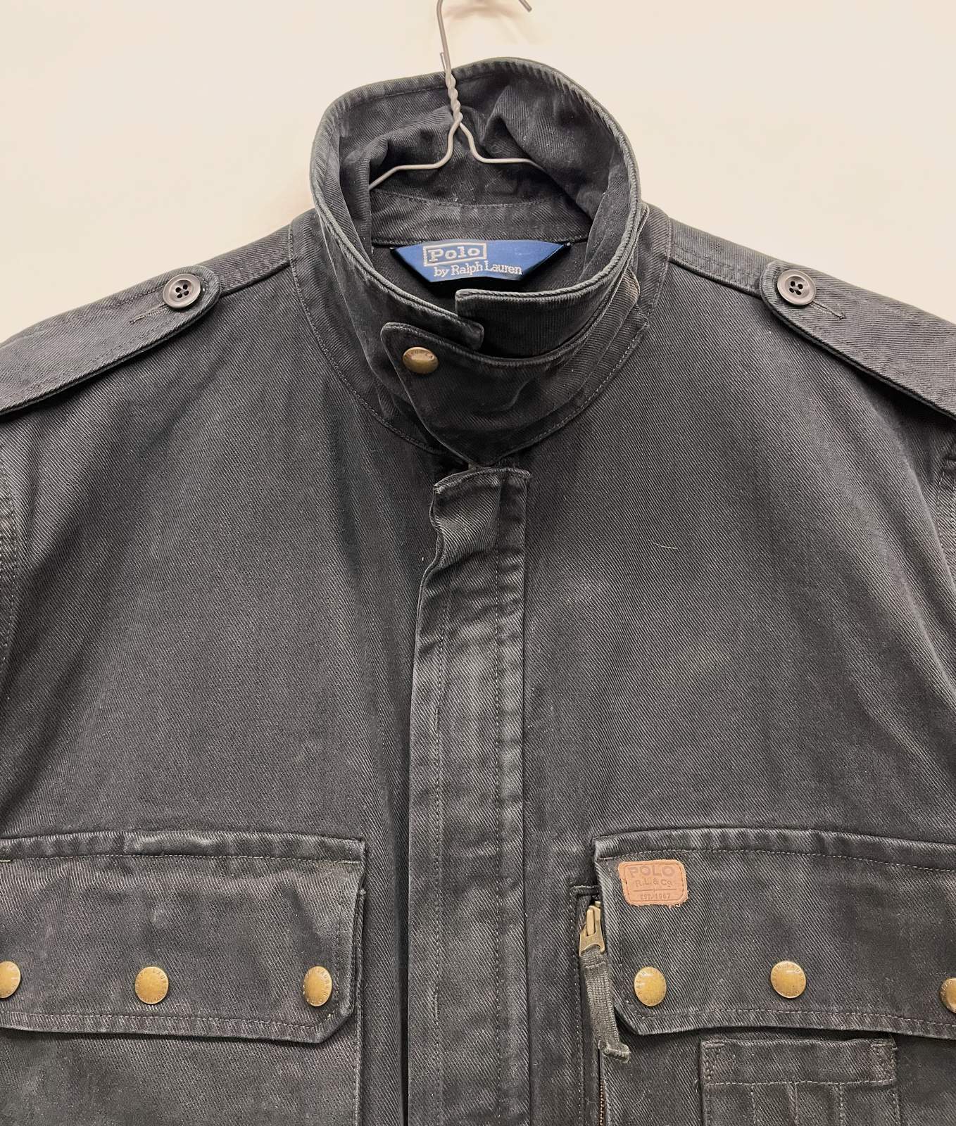 画像3: 90'S RALPH LAUREN "フランス軍 TAP47" パラシュートジャケット ブラック (VINTAGE)