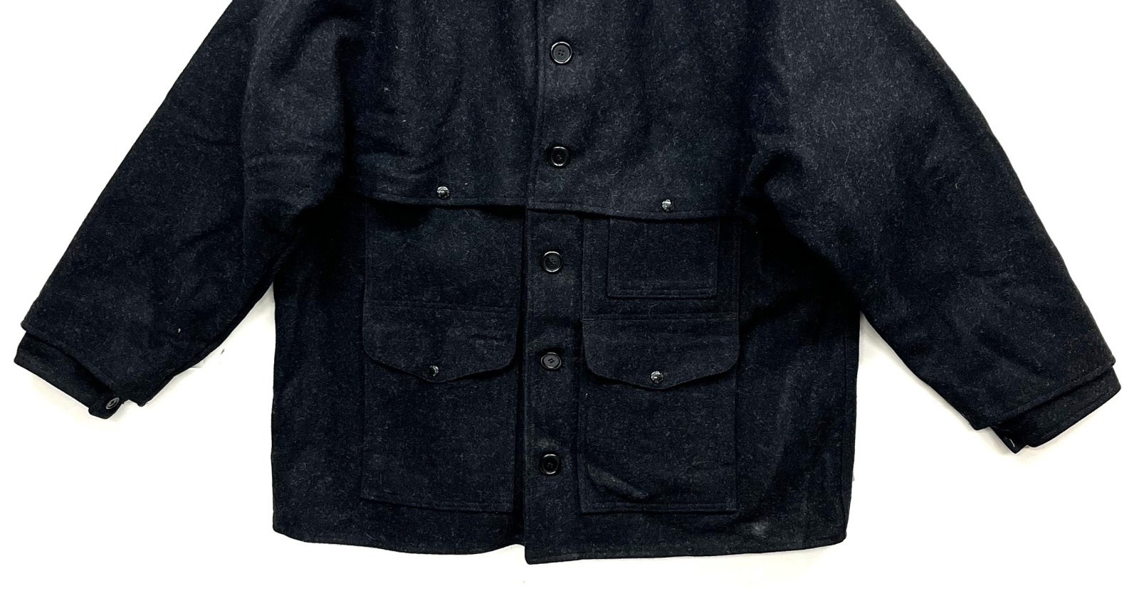 画像: C.C.FILSON ウール ダブルマッキーノ クルーザージャケット チャコール USA製 (VINTAGE)