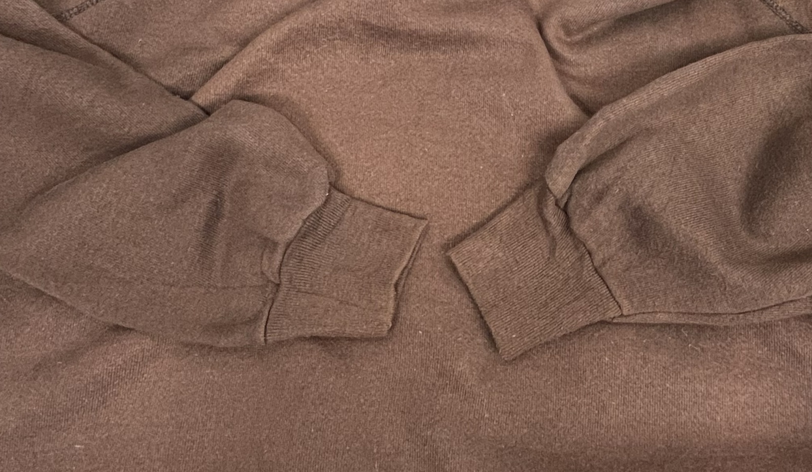 画像: 80'S UNKNOWN ラグランスリーブ クルーネック スウェットシャツ ヘザーブラウン USA製 (VINTAGE)