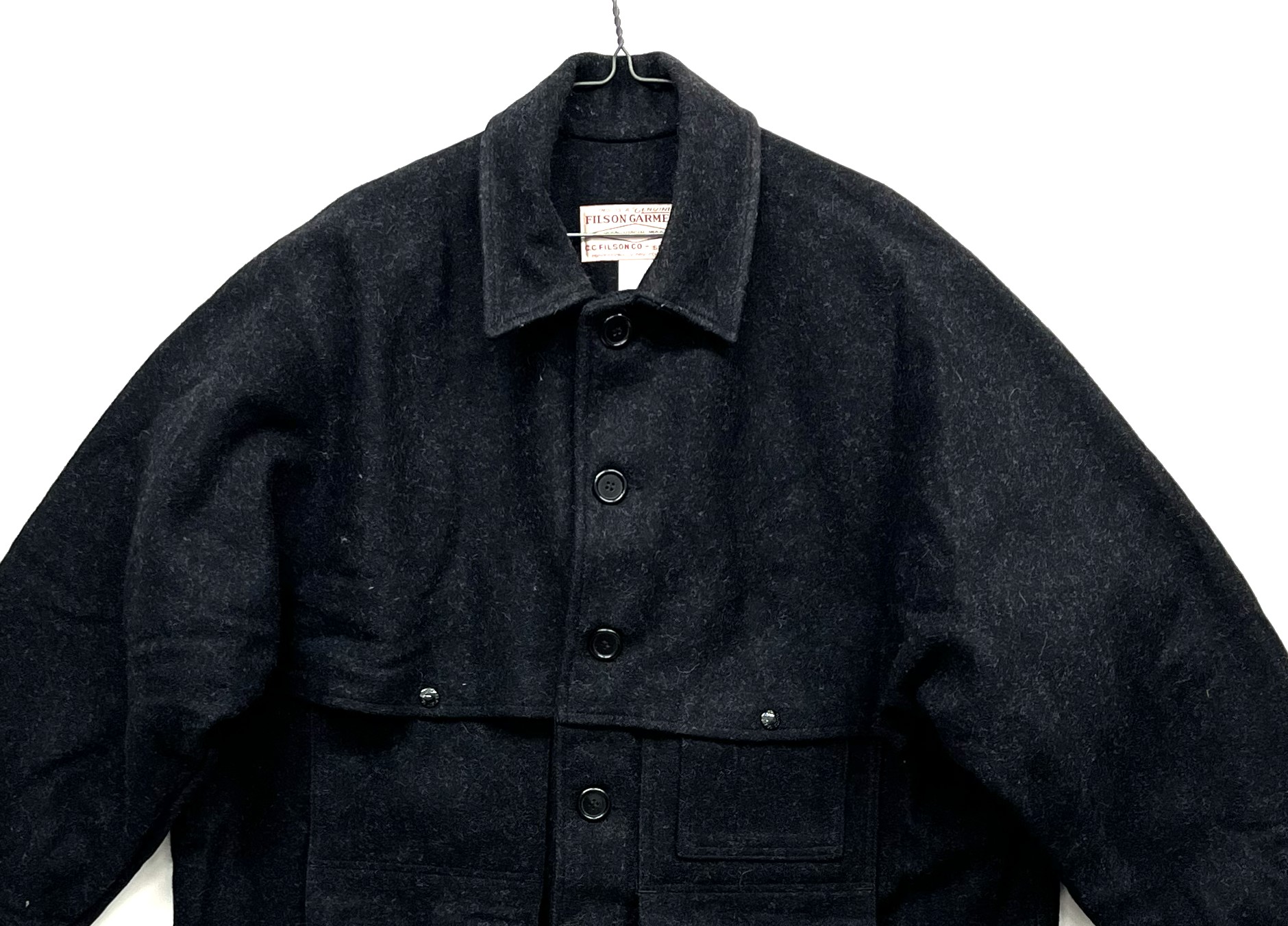 画像: C.C.FILSON ウール ダブルマッキーノ クルーザージャケット チャコール USA製 (VINTAGE)