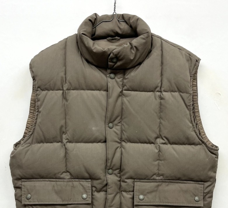 画像: 90'S EDDIE BAUER 黒タグ グースダウン ダウンベスト ブラウン (VINTAGE) 