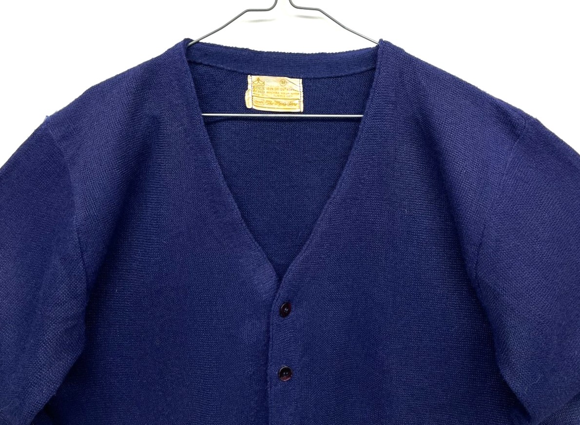画像: 70'S SEARS アクリル カーディガン ネイビー (VINTAGE) 