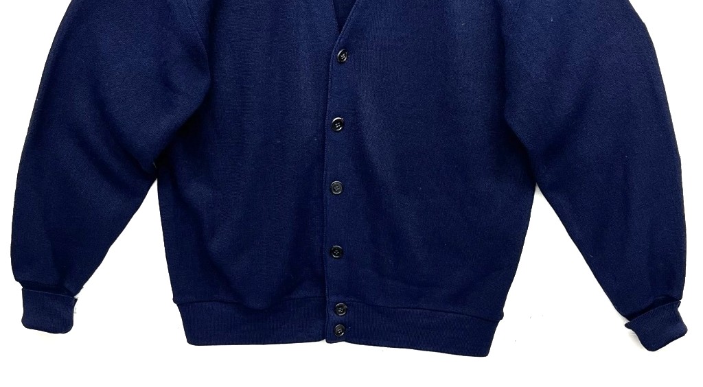 画像: 70'S JC PENNEY "THE FOX SWEATER" アクリル カーディガン ネイビー (VINTAGE) 