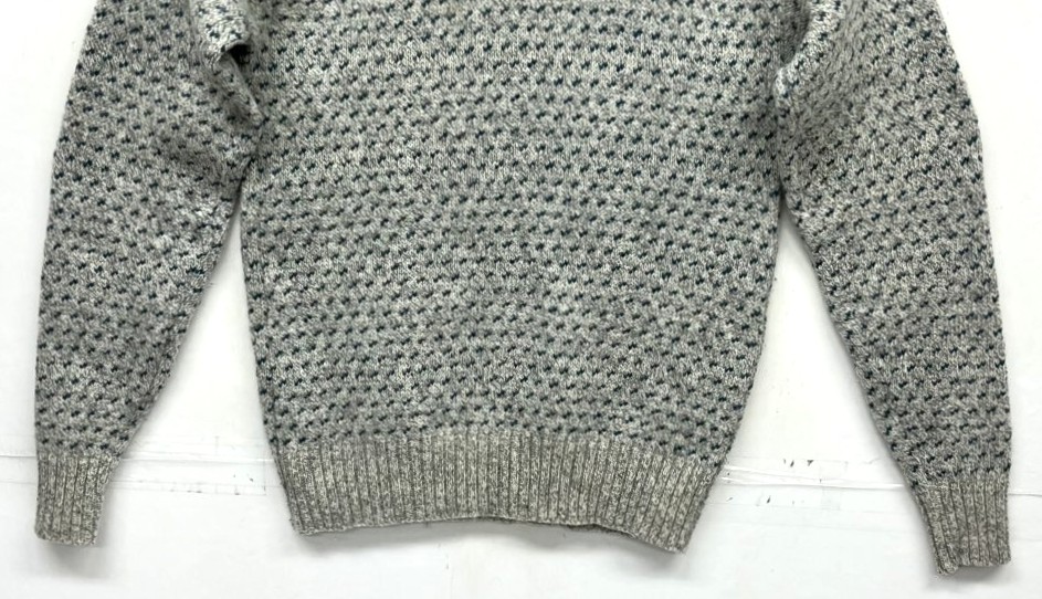 画像: 90'S EDDIE BAUER 黒タグ ウール クルーネックセーター バーズアイ USA製 (VINTAGE) 