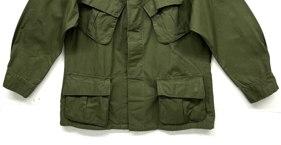 画像: 60'S アメリカ軍 US ARMY "JUNGLE FATIGUE" リップストップ ファティーグジャケット M-SHORT (VINTAGE)