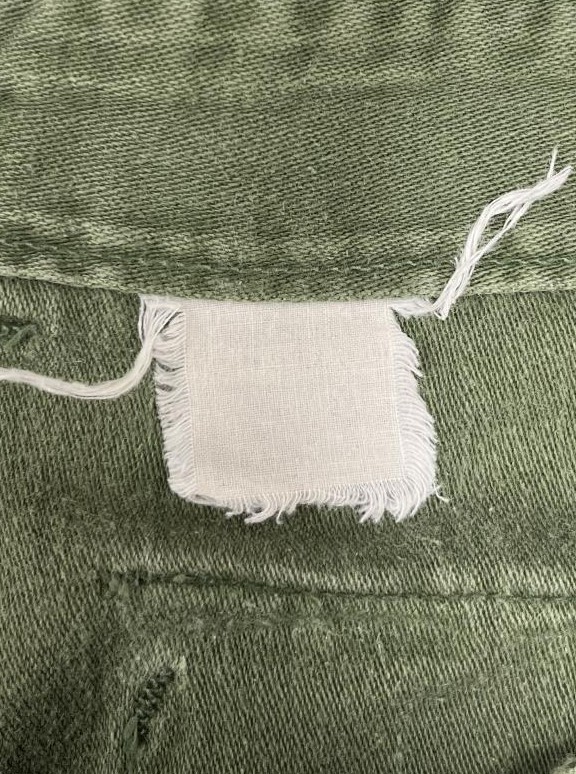 画像2: 70'S アメリカ軍 US ARMY "OG107" コットンサテン ベイカーパンツ ミリタリーグリーン (VINTAGE)