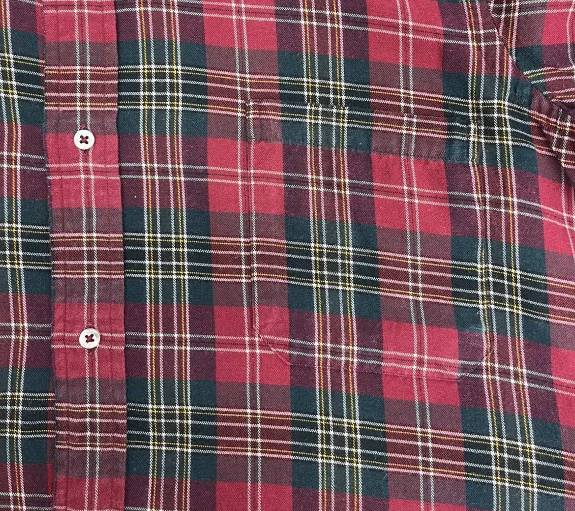 画像: 70'S BROOKS BROTHERS "BROOKSFLANNEL" 6ボタン フランネル BDシャツ チェック柄 USA製 (VINTAGE)