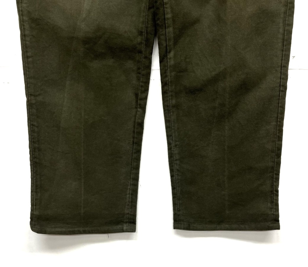 画像: 00'S BROOKS BROTHERS "ELLIOT" ツープリーツ モールスキンパンツ オリーブ (VINTAGE)