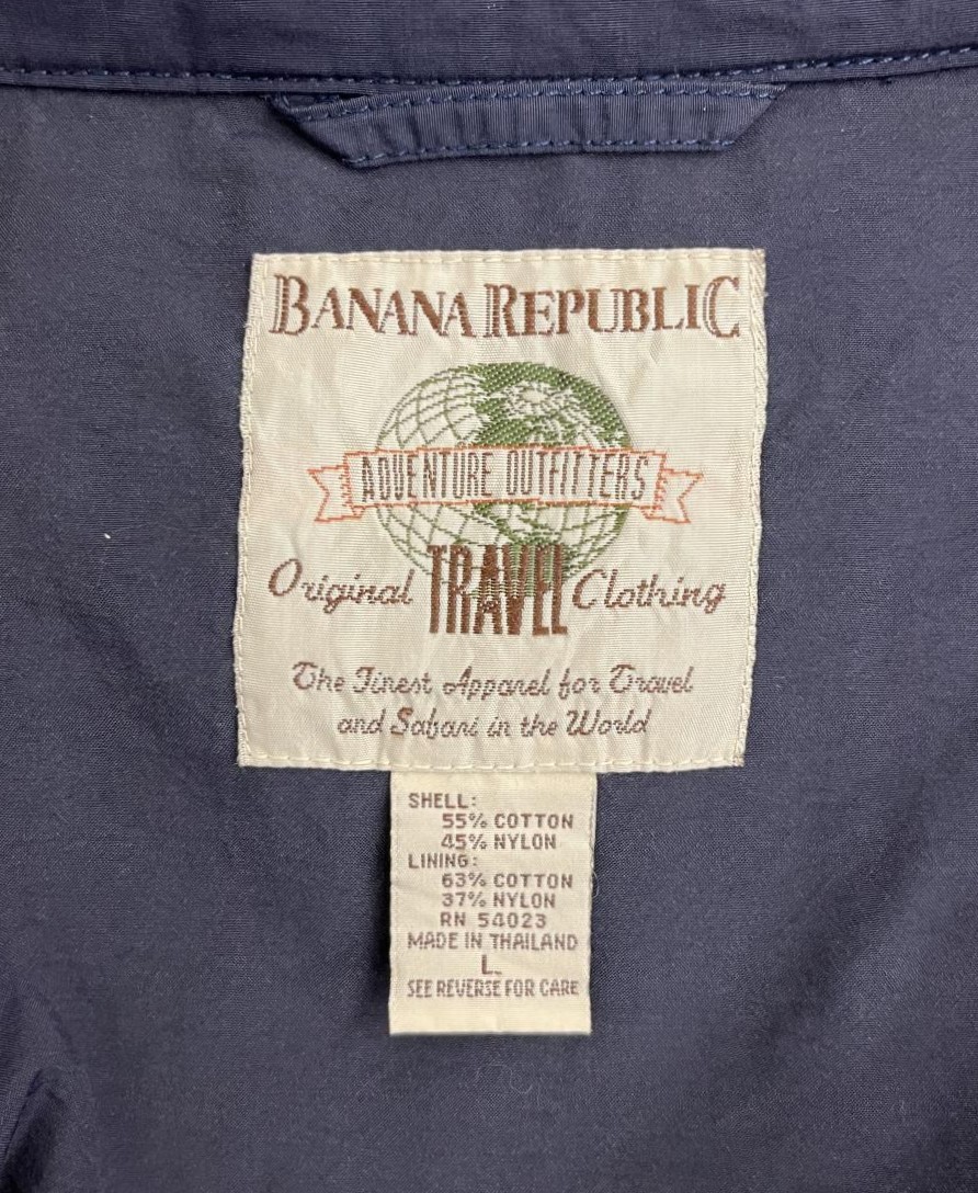 画像2: 90'S BANANA REPUBLIC 旧タグ フィールドジャケット ネイビー (VINTAGE)