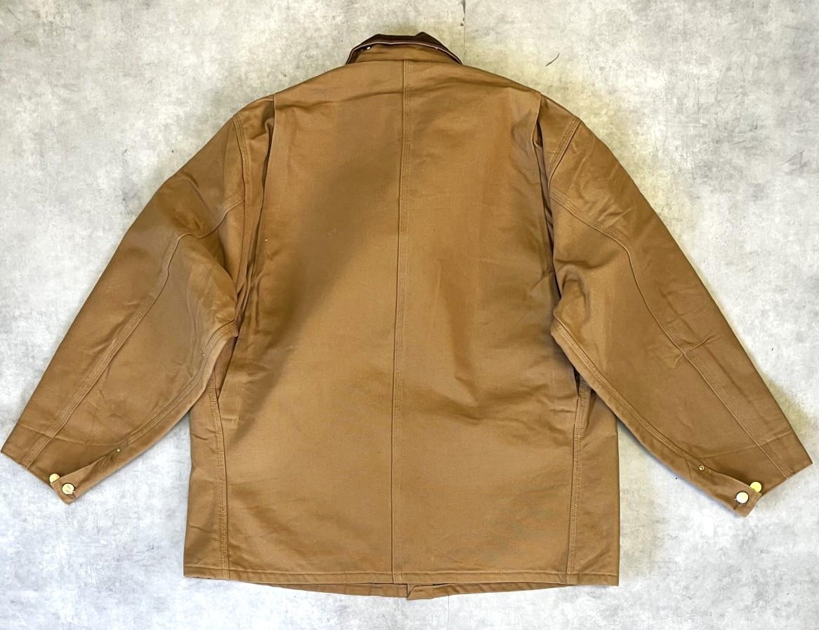 画像6: 90'S CARHARTT "MICHIGAN CHORE COAT" 裏地ブランケット ダックジャケット ブラウン USA製 (VINTAGE)