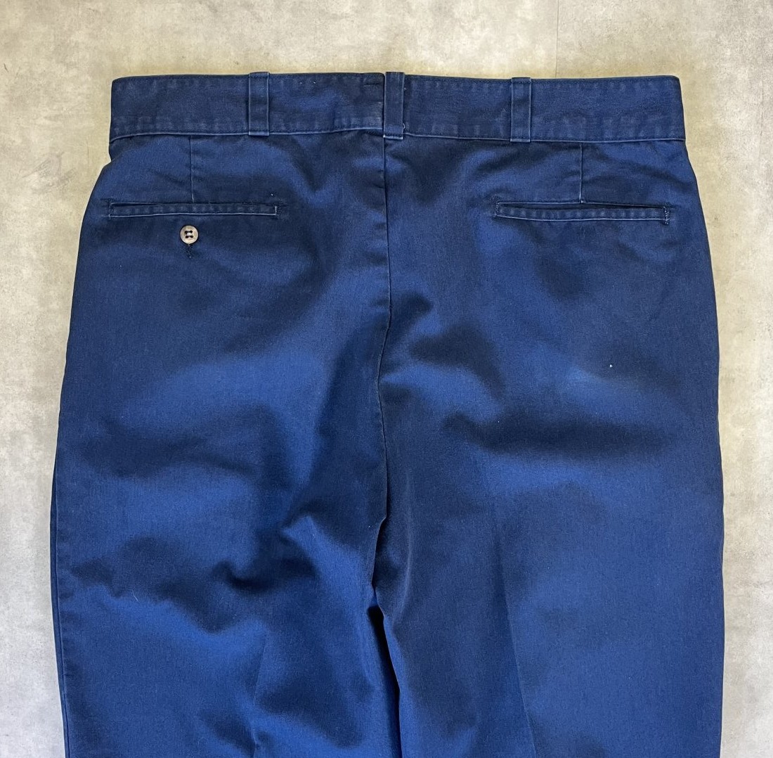 画像: 90'S DICKIES ツープリーツ ワークパンツ ネイビー USA製 (VINTAGE)