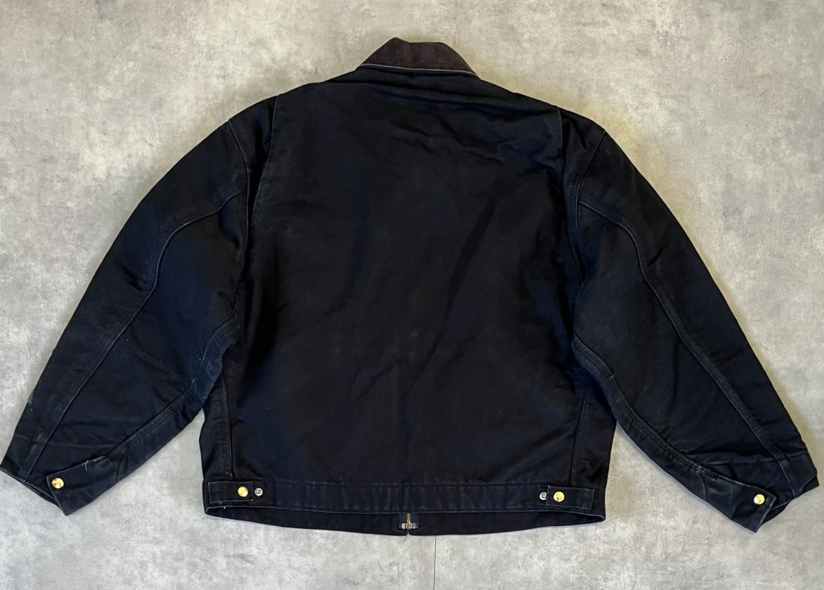 画像4: 00'S CARHARTT "DETROIT JACKET" 裏地ブランケット ダックジャケット ブラック USA製 (VINTAGE)