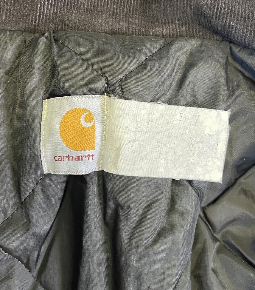 画像2: 80'S CARHARTT "TRADITIONAL COAT" 裏地キルティング ダックジャケット ブラック USA製 (VINTAGE)