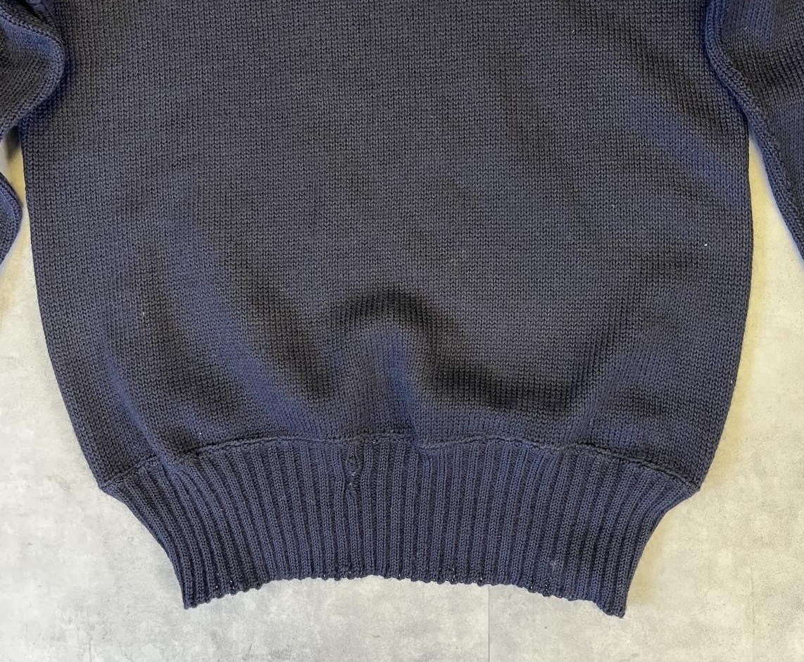 画像: 50'S アメリカ軍 US NAVY ウール モックネック ゴブセーター ダークネイビー (VINTAGE) 
