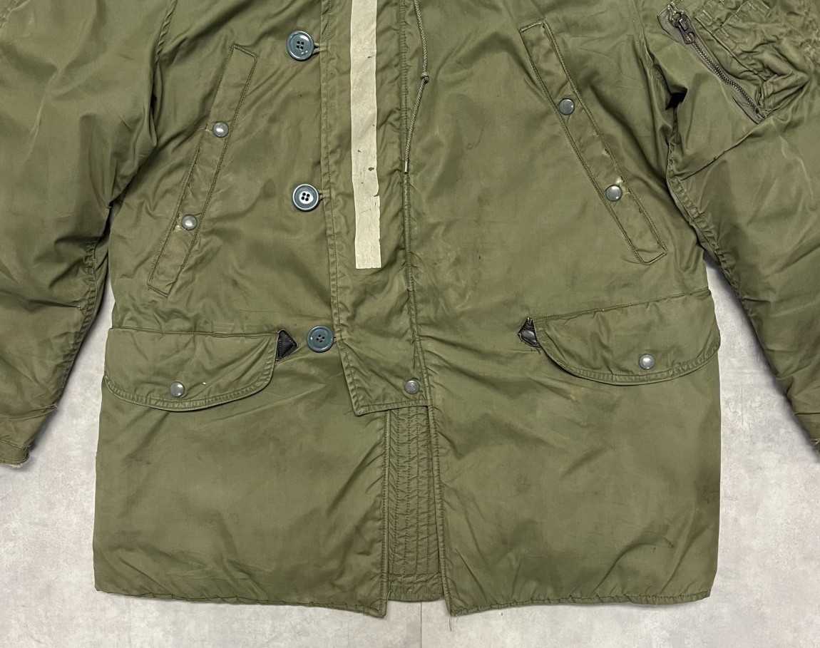 画像: 70'S アメリカ軍 USAF "MIL-J-6279H(1)" コヨーテファー 背面ステンシル N-3B SCOVILLジップ (VINTAGE)