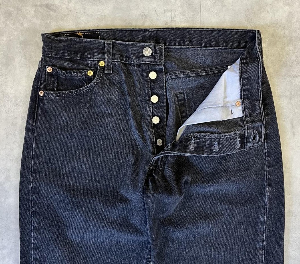 画像: 90'S LEVIS 501 デニム ブラック USA製 W34L30 (VINTAGE)