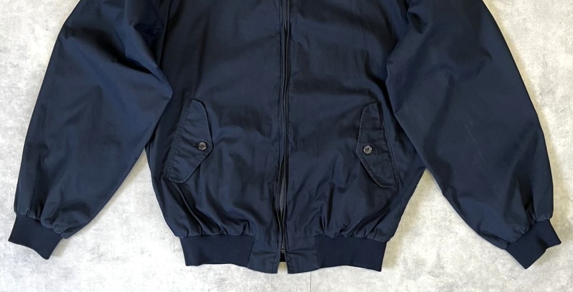 画像: 90'S BARACUTA G9 ハリントンジャケット OPTIジップ ダークネイビー イングランド製 (VINTAGE)