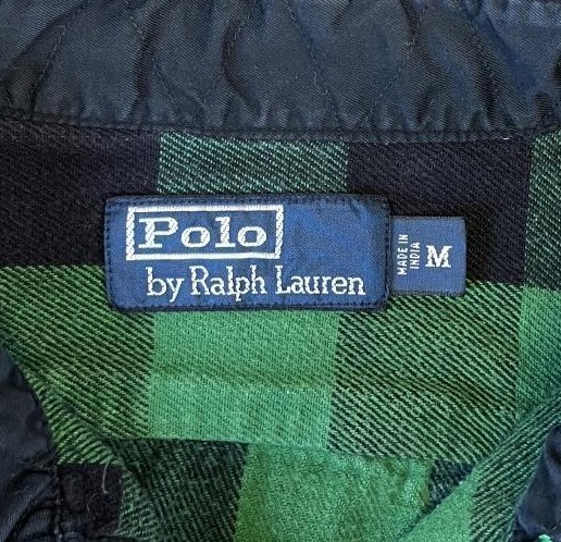 画像2: 90'S RALPH LAUREN フランネル 長袖 ワークシャツ チェック柄 (VINTAGE)