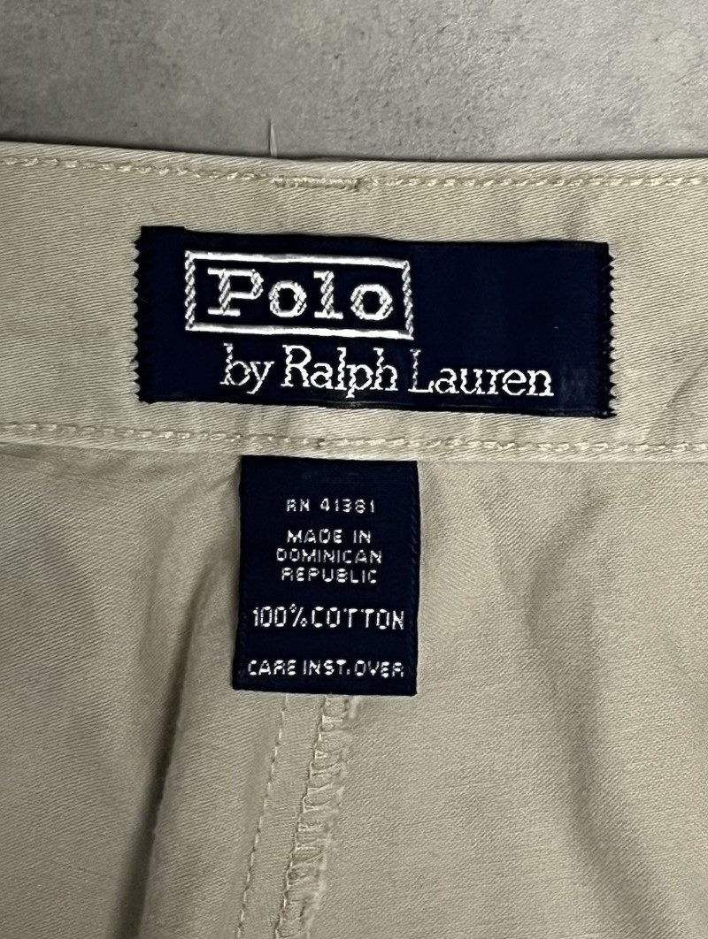 画像2: 90'S RALPH LAUREN L字型ポケット チノパンツ ライトベージュ (VINTAGE)