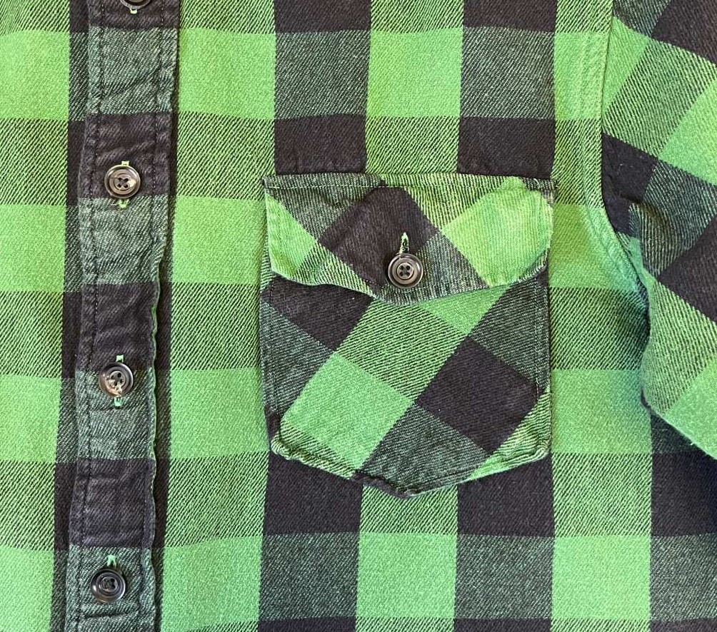 画像: 90'S RALPH LAUREN フランネル 長袖 ワークシャツ チェック柄 (VINTAGE)