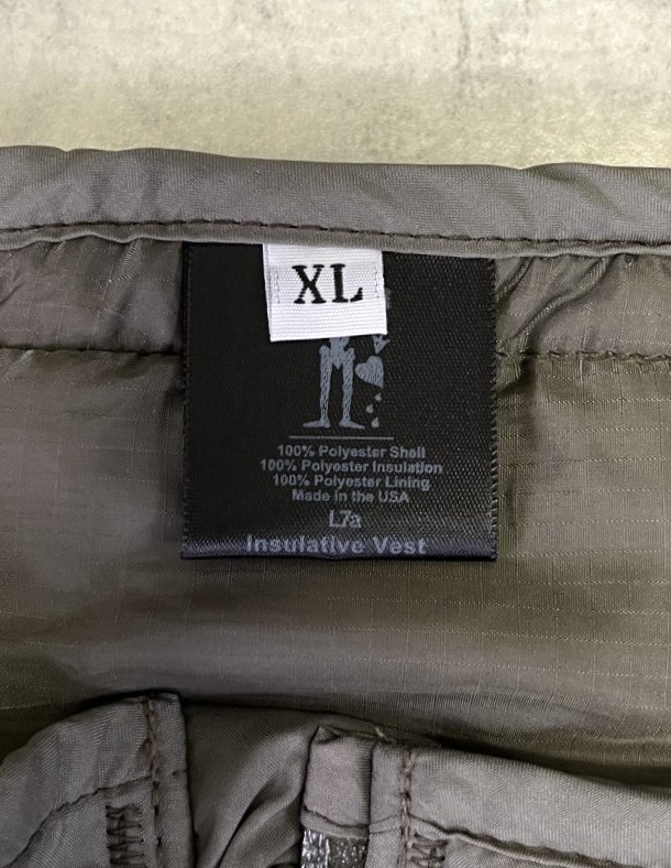 画像2: アメリカ軍 PCU 特殊部隊向け SEKRI製 LEVEL7 プリマロフト ベスト USA製 (DEADSTOCK) 