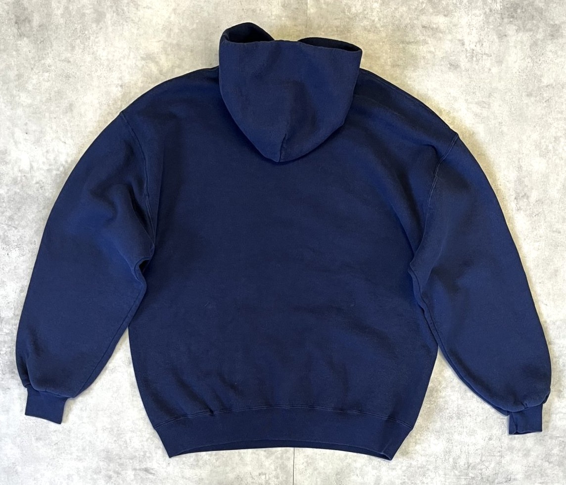 画像4: 90'S RUSSELL ATHLETIC プルオーバー スウェットパーカー ネイビー USA製 (VINTAGE)