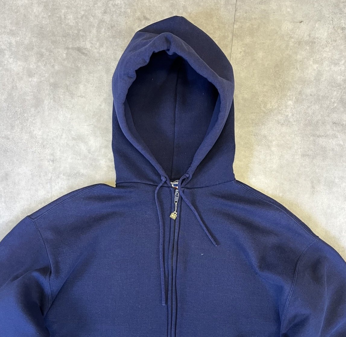 画像: 90'S RUSSELL ATHLETIC フルジップ スウェットパーカー ネイビー USA製 (VINTAGE)